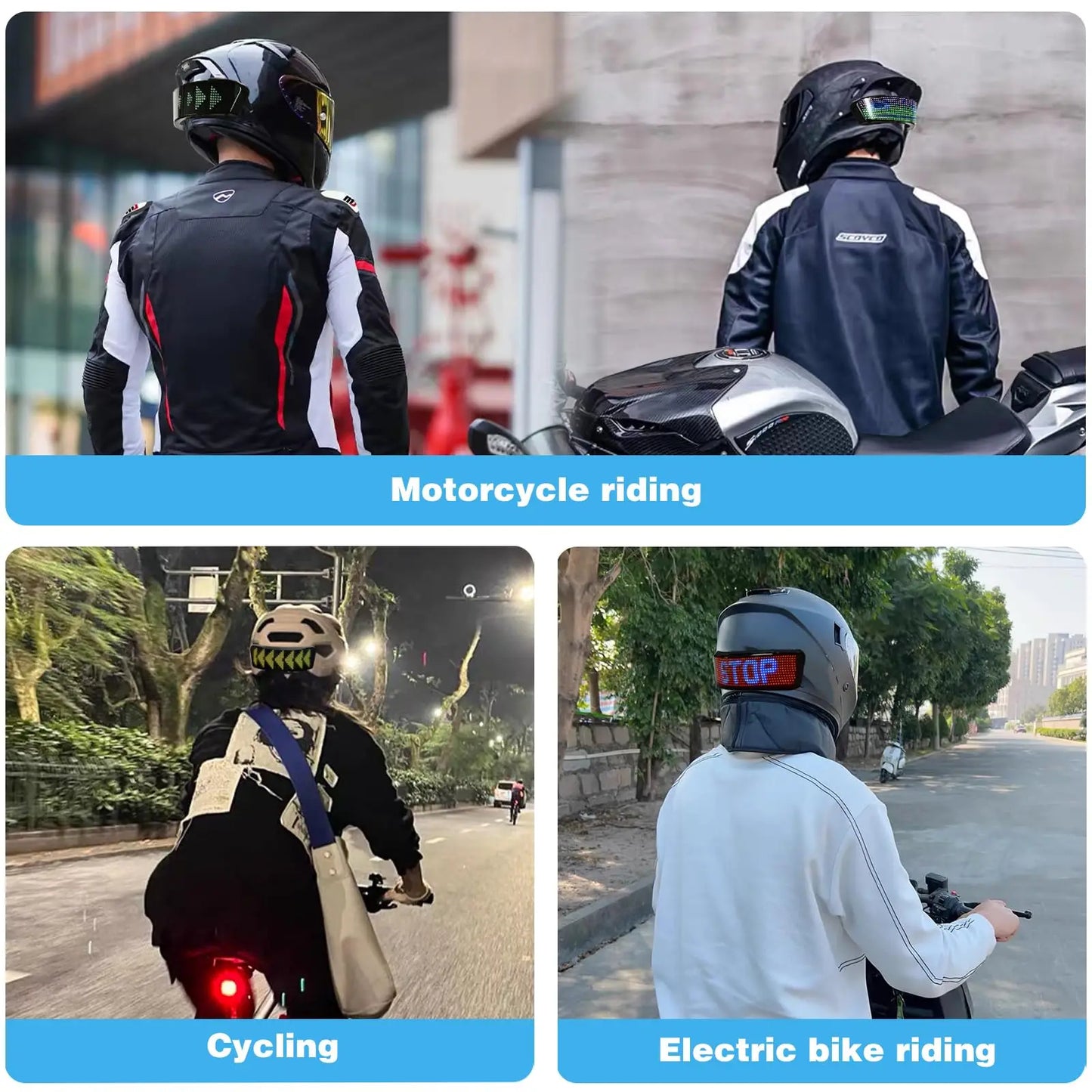 Motorcycle Helmet Programmable LED Display (Copy)