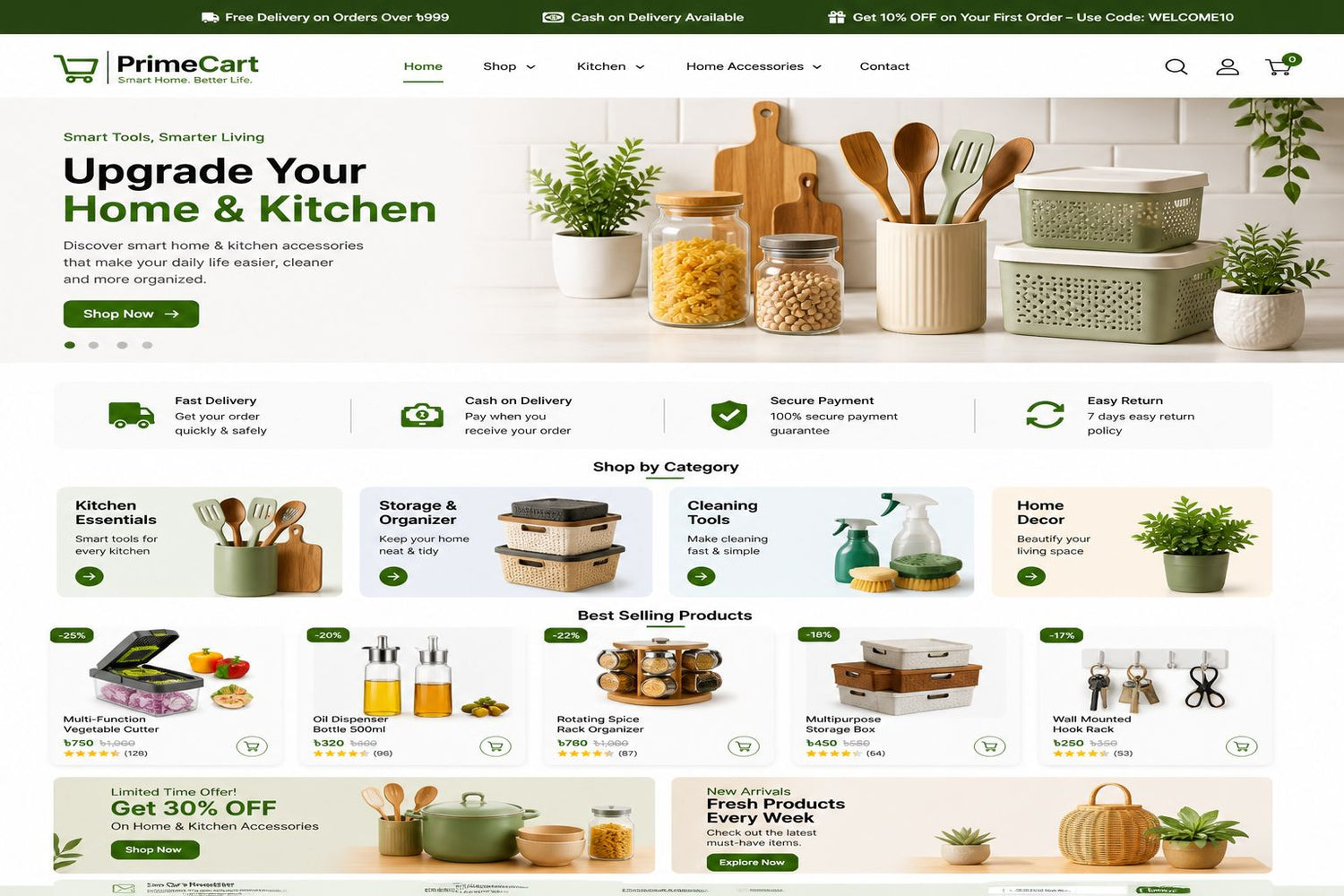PrimeCart – Smart Home & Kitchen Essentials